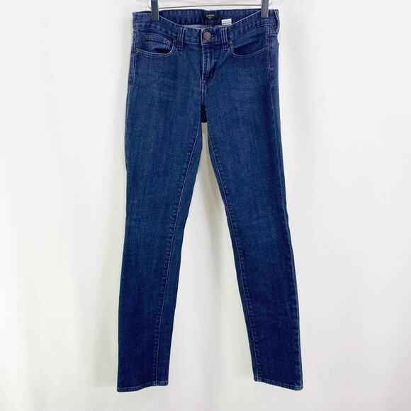 J. CREW FACTORY Blue Dark Wash Skinny Jeans - Picture 1 of 10